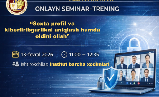 ONLAYN SEMINAR–TRENING